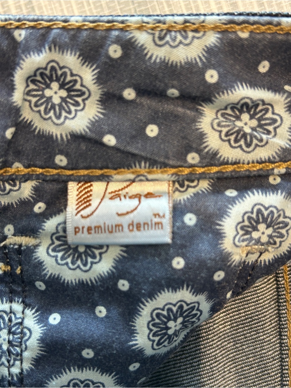 Paige Premium Denim Bermuda Shorts Distressed Bootcut Altered EUC - Picture 10 of 13
